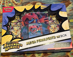 Pokemon Ascended Heroes - Mega Feraligatr ex Box NEW FACTORY SEALED - FREE P&P - Image 1