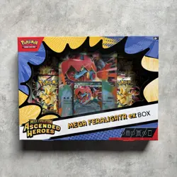 Pokemon TCG Mega Evolution Ascended Heroes Mega Feraligatr EX Box *NEW & SEALED* - Image 1