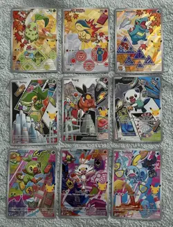 Pokemon TCG First Partner Illustration Series 2 Collection - Full Set of 9 - Image 1
