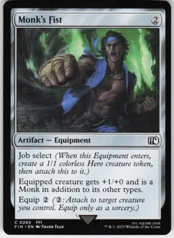 Monk's Fist 265 MTG Normal FINAL FANTASY - Image 1