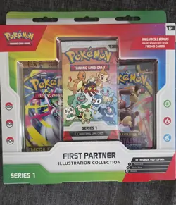 Pokemon TCG First Partner Illustration Collection Series 1 Promo Box - Image 1