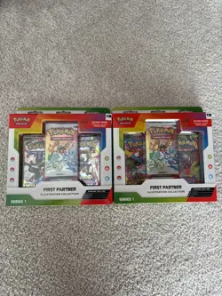 Pokemon TCG First Partner Illustration Collection Series 1 Booster Boxes x2 - Image 1
