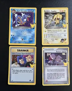 Pokemon TCG Celebrations Team Rocket's Holo Card Classic Collection Bundle - Image 1