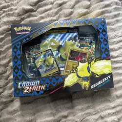 Pokemon TCG Sword & Shield Crown Zenith Collection REGIELEKI V - Factory Sealed - Image 1