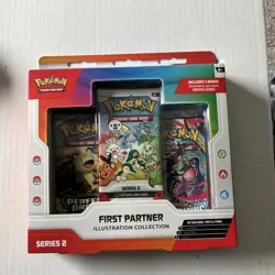 🔥🔥 NEW Pokemon TCG First Partner Illustration Collection Series 2 3-Pack - Image 1