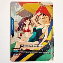 GUNDAM CARD GAME GD04-102 U+ MOMENT OF REST - HOLO FOIL - PHANTOM ARIA - Image 1