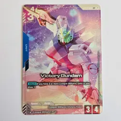 GUNDAM CARD GAME GD04-003 LR+ VICTORY GUNDAM - HOLO FOIL - PHANTOM ARIA - Image 1