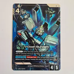 GUNDAM CARD GAME GD04-006 R+ V-DASH GUNDAM - HOLO FOIL - PHANTOM ARIA - Image 1