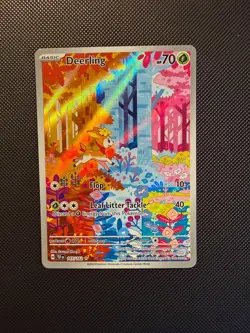 Pokemon Card Deerling 165/162 Temporal Forces Illustration Rare Holo NM - Image 1