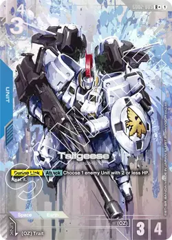 GUNDAM CARD GAME GD02-005 R+ TALLGEESE FOIL - GD02 DUAL IMPACT - Image 1