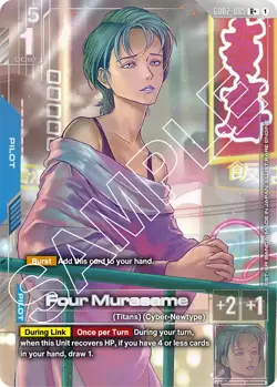 GUNDAM CARD GAME GD02-085 R+ FOUR MURASAME - FOIL - GD02 - Image 1