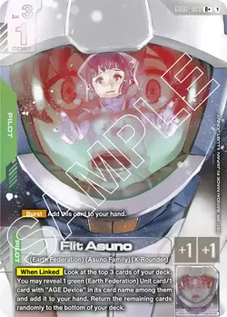 GUNDAM CARD GAME GD02-088 R+ FLIT ASUNO - FOIL - GD02 - Image 1