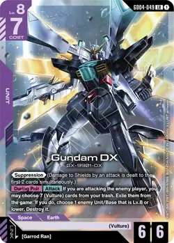 GUNDAM CARD GAME GD04-049 GUNDAM DX - FOIL - GD04 PHANTOM ARIA - Image 1