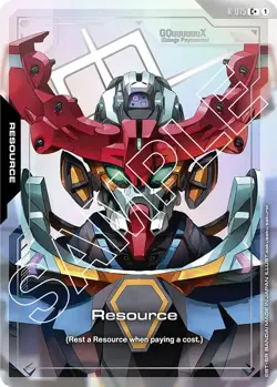 GUNDAM CARD GAME RESOURCE CARD -GQUUUUUUX R-015 C+ FOIL - GD02 DUAL IMPACT - Image 1