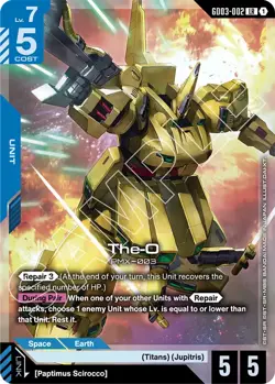 GUNDAM CARD GAME GD03-002 THE-O (LR) FOIL CARD - STEEL REQUIEM - Image 1