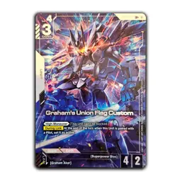 GUNDAM CARD GAME GD03-069 GRAHAM'S UNION FLAG CUSTOM (LR+) FOIL - STEEL REQUIEM - Image 1