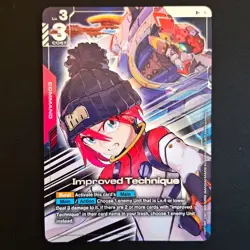 GUNDAM CARD GAME GD03-109 IMPROVED TECHNIQUE (R+) FOIL - STEEL REQUIEM - Image 1