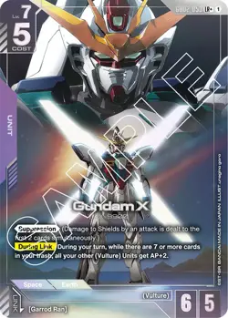 GUNDAM CARD GAME GD02-053 LR+ GUNDAM X - FOIL - GD02 - Image 1