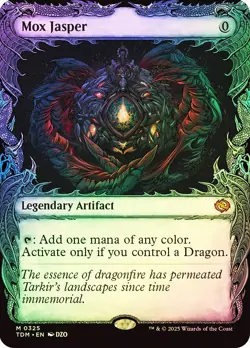 MTG FOIL Mox Jasper Showcase - Tarkir: Dragonstorm #325 - Image 1