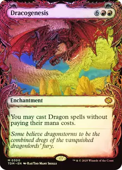 MTG FOIL Dracogenesis Showcase - Tarkir: Dragonstorm #300 - Image 1