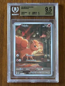 Vulpix 138 Mega Evolution BGS 9.5 GEM MINT Pokemon Card Graded - Image 1