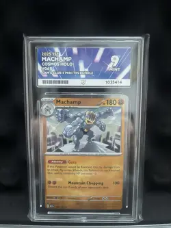 Pokemon TCG Machamp Cosmos Holo #68/165 Scarlet Violet 151 Sam’s Club Ace 9 - Image 1