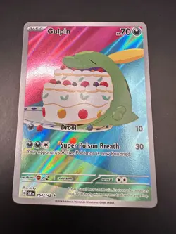 Pokemon TCG Gulpin - Illustration Rare - Stellar Crown - 154/142 - Image 1