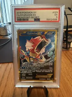 Pokemon TCG Gyarados EX 123/122 XY Breakpoint PSA 5 - Image 1