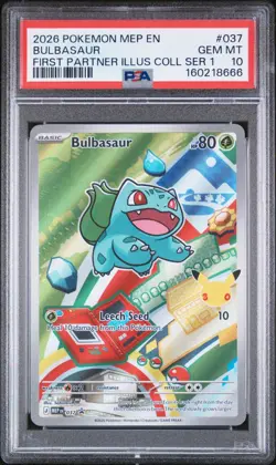 PSA 10 Sequential Set Kanto Starters #037, #038, #039 2026 Pokemon First Partner - Image 1