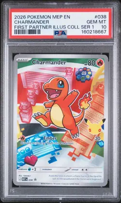 PSA 10 Sequential Set Kanto Starters #037, #038, #039 2026 Pokemon First Partner - Image 2