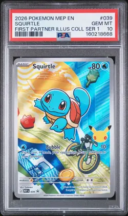 PSA 10 Sequential Set Kanto Starters #037, #038, #039 2026 Pokemon First Partner - Image 3