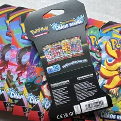 Pokemon Sleeved Chaos Rising Booster Pack Factory Sealed English TCG *Lot of 9* - Image 2