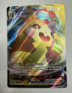 Morpeko Vmax 080/202 Full Art Rainbow Rare Pokemon Sword & Shield - Image 1