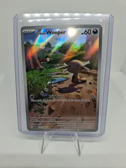 Pokemon TCG Paldean Wooper Phantasmal Flames Illustration Rare 102/094 - Image 1