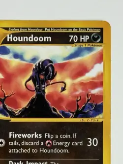 Pokemon TCG Houndoom 15/147 Aquapolis Non-Holo E-Reader - Image 3