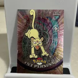 Pokemon Topps Chrome Persian #53 Spectra Holo - Image 1