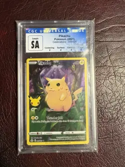 The Pokemon Company Pikachu 005/025 Celebrations 2021 Holo Rare English CGC - Image 1