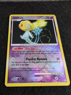 Uxie Cross-hatch Holo 43/146 - 2008 Pokemon Legends Awakened - League Promo - Image 2