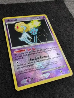 Uxie Cross-hatch Holo 43/146 - 2008 Pokemon Legends Awakened - League Promo - Image 3