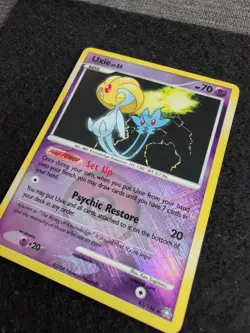 Uxie Cross-hatch Holo 43/146 - 2008 Pokemon Legends Awakened - League Promo - Image 4
