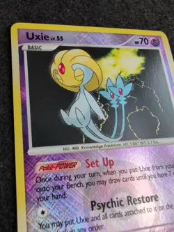 Uxie Cross-hatch Holo 43/146 - 2008 Pokemon Legends Awakened - League Promo - Image 5