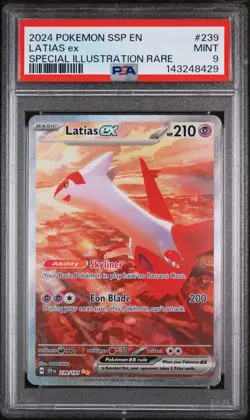 2024 POKEMON SSP EN-SURGING SPARKS LATIAS EX SIR #239 PSA 9 - Image 1