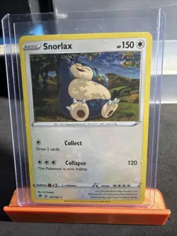 Pokemon TCG Snorlax Rebel Clash 141/192 Promo Cosmos Holo Rare - Image 1