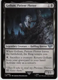 Gollum, Patient Plotter 84 MTG Normal Universes Beyond: The Lord of the Rings: T - Image 1