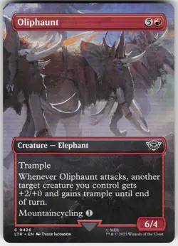 Oliphaunt (Borderless) 426 MTG Normal Universes Beyond: The Lord of the Rings: T - Image 1