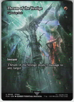 Thrum of the Vestige - Lightning Bolt (Showcase) 40 MTG Normal FINAL FANTASY: Th - Image 1