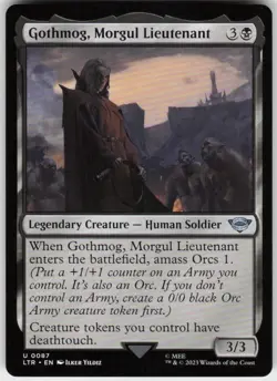 Gothmog, Morgul Lieutenant 87 MTG Normal Universes Beyond: The Lord of the Rings - Image 1