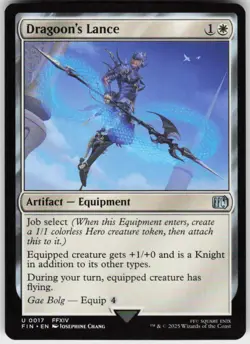 Dragoon's Lance 17 MTG Normal FINAL FANTASY - Image 1