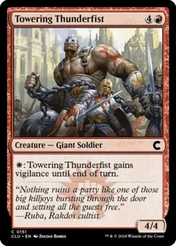 Towering Thunderfist - Light Play MTG Ravnica: Clue Edition - Image 1