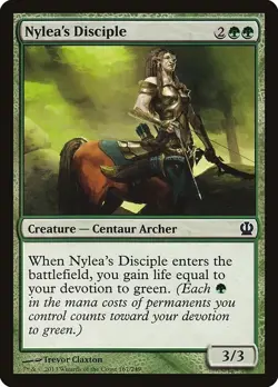 NYLEA'S DISCIPLE X 4 N/M- THEROS MAGIC THE GATHERING - Image 1